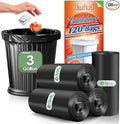 3 Gallon 120 Counts (fit 2.6-3.3 Gal) Small Trash Bags Garbage Bags by RayPard, 10-12 Liter Waste Basket Liner Fit 2.6,3.1,3.2,3.3 Gal Trash Can for Home Office Kitchen Bathroom Bedroom, Black
