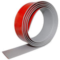 Floor Transition Strip Self Adhesive Floor Cover Strips Laminate 2" Wide Vinyl Flat Divider Transitions (5cm, 3.3Ft, Gray)