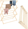 Pennsylvania Woodworks Premium American Maple Clothes Drying Rack - Handcrafted in Pennsylvania - Solid Wood Construction, Collapsible, Eco-Friendly Laundry Solution (X-Large)