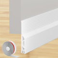 Under Door Draft Stopper, Self-Adhesive Door Sweep for Bottom of Door, Weather Stripping Doors Seal Soundproofing Insulation Strip, Doors Bottom Gap Blocker for Exterior/Interior (2M, White)
