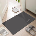 Ultra Thin Door Mat Indoor Entrance, 1/10 in Thin Door Mats for Inside Entry, Non-Slip Rubber Backing Washable Doormat, Fade Resistant, Absorbent, Low Profile Dirt Trapper, 24"X16", Black