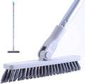 YONILL Grout Brush with Long Handle - Heavy Duty Grout Cleaner Brushes for Tile Floors, Swivel Stiff Bristles Floor Scrubber Cleaning Tool, Floor Scrub Brush for Shower, Kitchen, Baseboards and Corner
