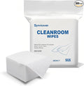 Cleanroom Wipes 6"x6" (300 Pcs, Cellulose/Polyester Blend, Grade A, 68GSM) Lint Free Wipes for Laboratory, Electronics, Pharmaceutical,Printing,Automotives and Semiconductor Industries
