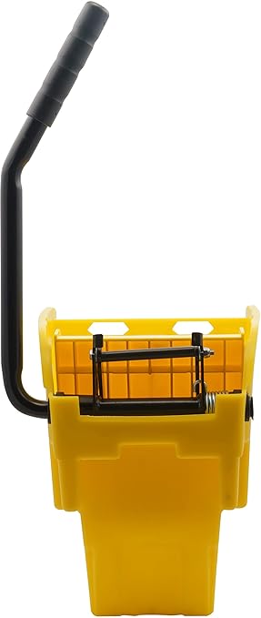 Carlisle FoodService Products Omnifit Mop Bucket with Wringer for Floor Cleaning, Restaurants, Office, And Janitorial Use, Polypropylene, 35 Quarts, Yellow