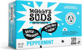 Molly's Suds Fabric Softener Dryer Sheets for Sensitive Skin | Plant-Based Static Reducer, Plastic-Free Packaging | Peppermint (120 Sheets)