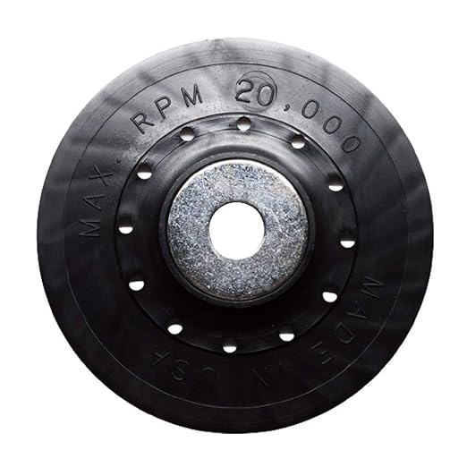 Benchmark Abrasives 5 Inch Sanding Disc Backing Pads, Resin Fiber Disc Polishing Pad for Grinding, Sanding, Stripping on Wood, Metal, 7/8" Arbor - Angle Grinder Attachments - Grinder Sanding Pad
