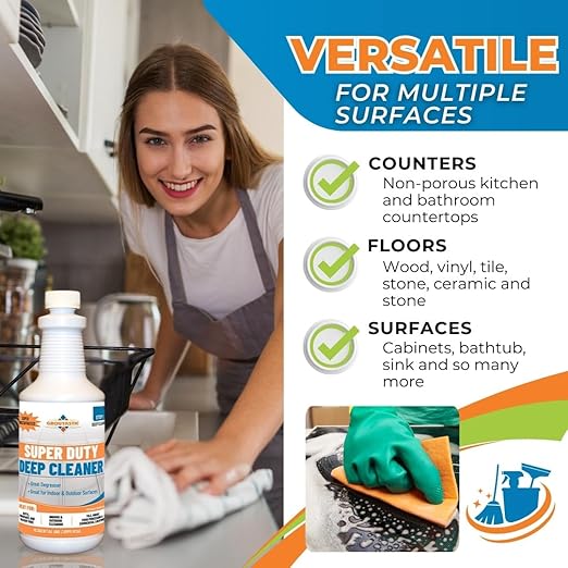 Multi-Surface Cleaning With Grout Paint Pen White - Deep Clean, Restore and Maintain with this Bundle-Bathroom Walls, Kitchen Tile & Shower Grout & Floor Cleaning - 1 Quart