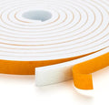 10 Feet Weather Stripping Door Seal, 1" Wide X 1/16" Thick Door Seal Strip High Density Foam Tape Adhesive Strip for Door Soundproofing,Window Insulation (1" x 1/16" x 10FT,White)