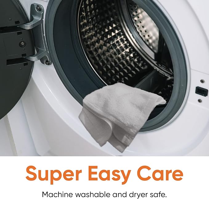 Superio Cotton Terry Washcloths Grey Towels 100% Cotton Cleaning Cloth 16" Rags Wash Clothes for Body and Face, Spa Towels, Multi Purpose (24, 16"x16")