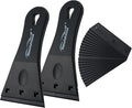 NewishTool Plastic Razor Scraper with 3-Inch Blade, Pack of 2 with 20 Extra Blades for Glue Residue Labels, Decals & Stickers on Windows & Glass