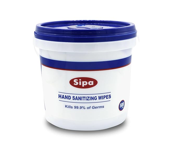SIPA Hand Sanitizing Wipes 500 WIPES/BUCKET will Refills (2 BUCKETS 6 REFILLS)