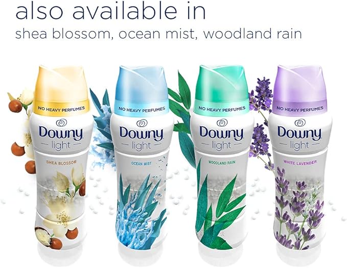 Downy Light Laundry Scent Booster Beads for Washer, White Lavender, 18.2 oz, with No Heavy Perfumes