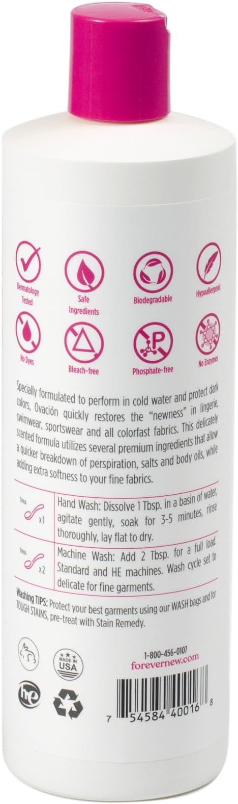 Ovacion by FOREVER NEW Liquid Laundry Detergent - Fine Delicates Wash - Scented, 16 Fl Oz