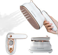 Travel Steamer for Clothes,1200W Portable Handheld Mini Garment Steamers,Steamer ＆ Iron 2 In 1,Large Ceramic Heat Panel,200ml Water Tank,20s Heat Up,White,110V-120V