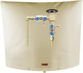 Backflow Preventer Pipe Insulation Cover (5°F) - Irrigation Sprinkler Valve Insulated Pouch - Water Well Pump Cover - Sturdy 5 Layers for Winter Freeze Protection, 28" W x 20" H, Beige
