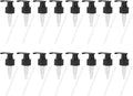 uxcell 16 Pcs Soap Dispenser Pump Heads Soap Dispensers Top Pumps Replacement Switch Pumphead for Standard 24/419 Neck Size Lotion Shampoo Bottle, Black