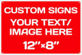 Personalized Aluminum Weatherproof Metal Sign - Multiple Sizes, Custom Text & Picture, Hazard, Garden, Custom Door Sign