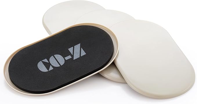 CO-Z Large Furniture Sliders - 4 Pack, 6" x 9 1/2" Oval Reusable Furniture Sliders for Carpet, Heavy-Duty Furniture Gliders Movers for Hardwood Floors, Plastic Moving Pads for Heavy Furniture