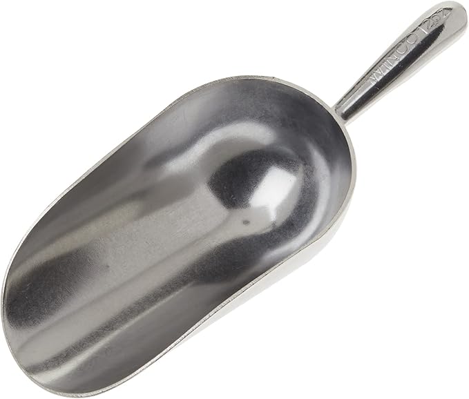 Winco Aluminum Utility Scoop, 12-Ounce, Medium
