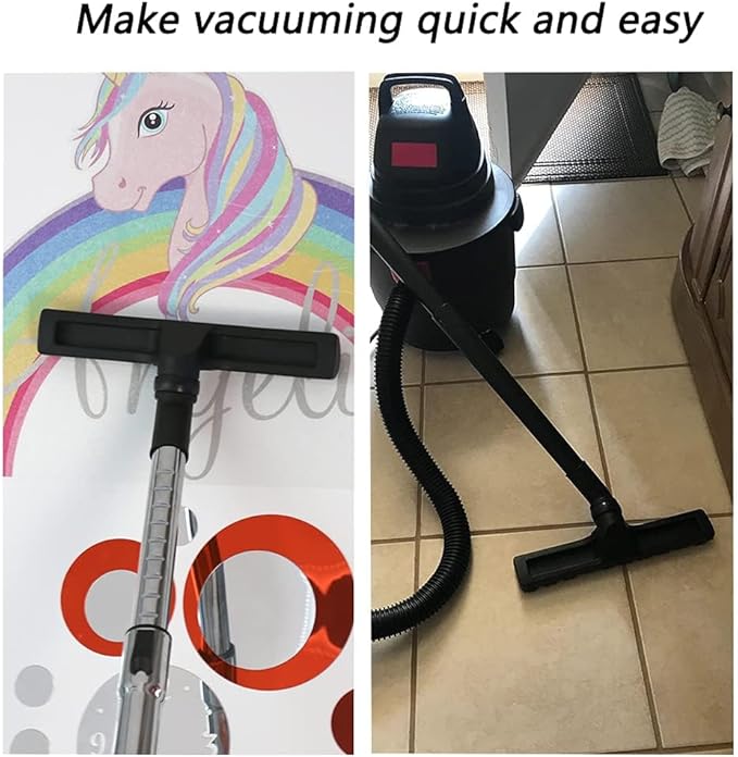 GIB Hardwood Floor Brush 32mm 1 1/4 inch 360 Degrees Swivel Head 12in Wide Multi Surface Vacuum Attachment
