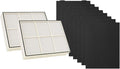 Nispira HEPA Filter with 4 Pre-Carbon Filters Compatible with Whirlpool Whispure Air Purifier Models AP25030K, APR25530L, APR25130L; Replaces Part # 1183051 1183051K, 2 Sets