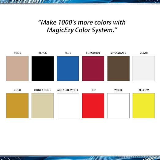 MagicEzy Tile Repairezy - (Beige/White Kit) Ceramic Floor Tile Repair Kit - Super Strong Tile Gap Filler - Fix Cracks, Chips, Holes Fast.