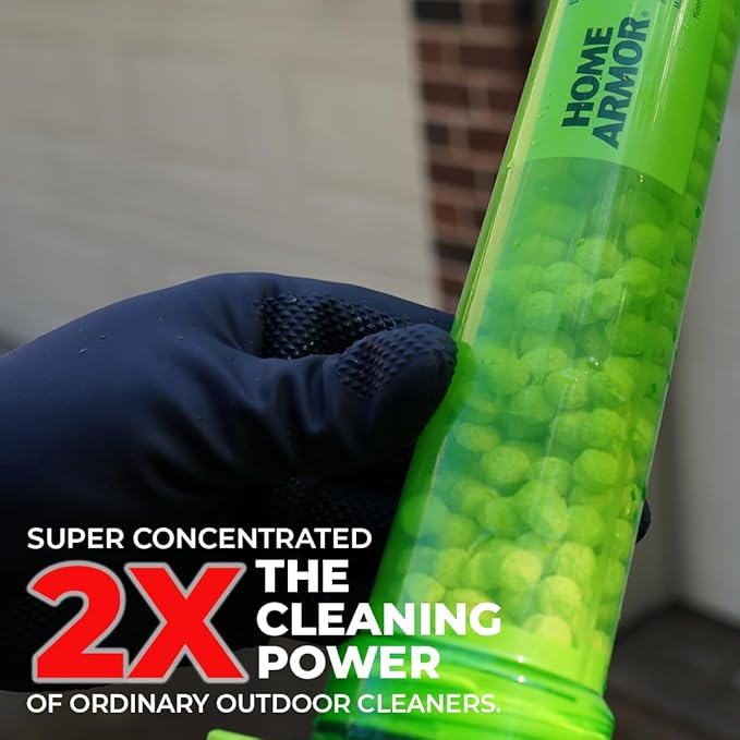 Home Armor Refill Cleaning Cartridge, 1 Pack, For Use with the Power Clean Wand, 2X Cleaning Power of Ordinary Outdoor Cleaners, Single Use Cartridge