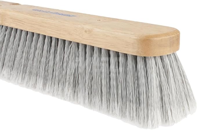 PRO SOURCE Fine-Sweep Push Broom Head with Threaded Wood Block: 24 inch Wide