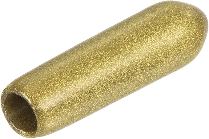 uxcell 20pcs Rubber End Caps 4mm ID Vinyl Round Tube Bolt Cap Cover Thread Protectors Gold