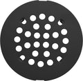 rrajj 4-1/4 (4.25) Inch(108mm) Round Snap-in Shower Floor Drain Cover Replacement Cover (Black)