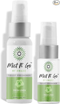 Mist N' Go Omaze Travel Toilet Spray Odor Eliminator - Fresh Linen Daily Pack (2oz + 1oz)