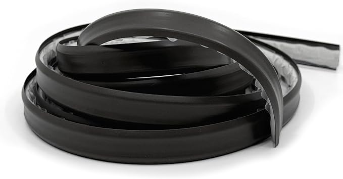 InstaTrim The Original Flexible Trim - 10ft Black 1/2" Wide Caulk Tape - Adhesive Trim with Many Uses Including Caulking for Bathtubs, Sinks, Counters, Tile, Floors - Made in USA