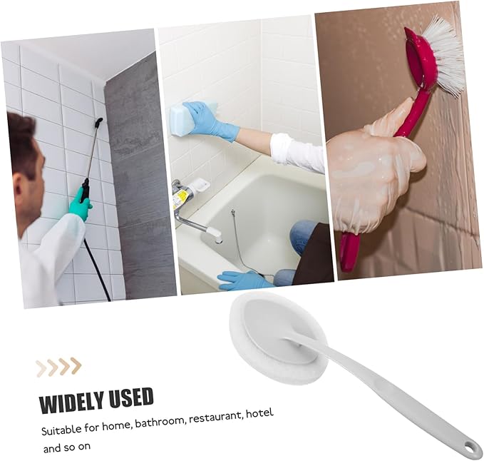 Sponge Brush Cleaning Tool for Bathroom Kitchen Durable Descaling Scrubber Lightweight Portable Suitable for Home Restaurant Hotel Use Gray