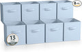 Sorbus 13 Inch Storage Bins - Sturdy Collapsible Fabric Storage Cubes with Handle - 8 Foldable Baskets for Organizing Clothes, Toys, Books - Storage Baskets for Shelves, Closets