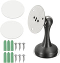 uxcell Magnetic Door Stopper, Stainless Steel Heavy Duty Door Holder, No Drilling Doors Knob Wall Protector with Self-AdhesiveTapes and Screws for Home Office Wall Floor Mounting, Gray