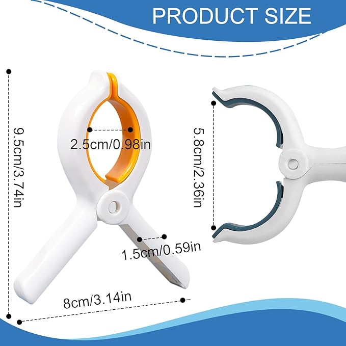 Extra LargeTowel Clips for Beach Chairs,3.7 Inch Beach Towel Clips,Towel Clips Strong gripping Power Suitable for Family Vacation and Poolside Leisure