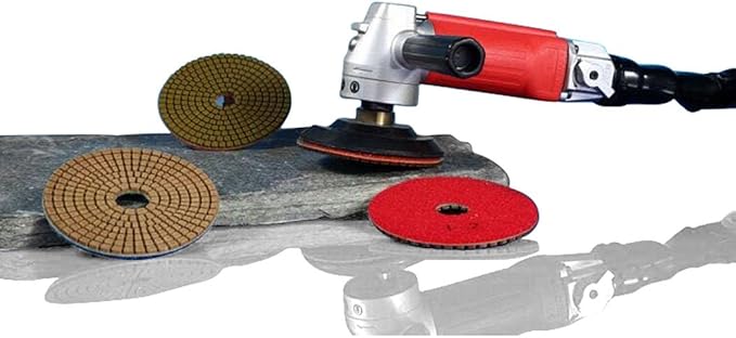 Air Grinder,4-Inch Air Wet Stone Polisher 5500 Rpm with Rear Exhaust,Air-Powered Stone Polisher
