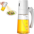 Ultrean Oil Sprayer for Cooking, 10oz/300ml Olive Oil Dispenser Bottle for Kitchen, Food-grade Glass Oil Bottle for Air Fryer, BBQ, Salad