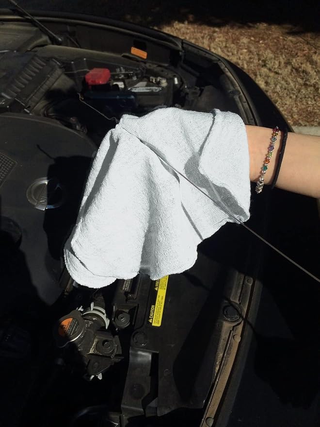 Avalon Towels Cotton Shop Rags – (Pack of 150) Size 12x14 Inches Cleaning Rags – Absorbent Shop Towels and Multipurpose Cleaning Towels for Automobiles, Industries, Garage and Homes