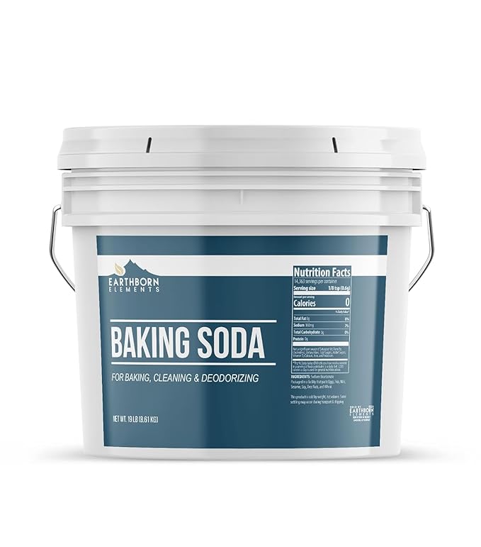 Earthborn Elements Baking Soda (2 Gallons) Sodium Bicarbonate, Cooking, Cleaning & Deodorizing