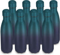 17oz Cola-Bottle Shaped Stainless Steel Leak-proof Water Bottle,Double Wall Vacuum Insulated Metal,Travel Mug For Sports Indoors & Outdoors,BPA-Free Kids Flasks,Dark Night(8 Pack)