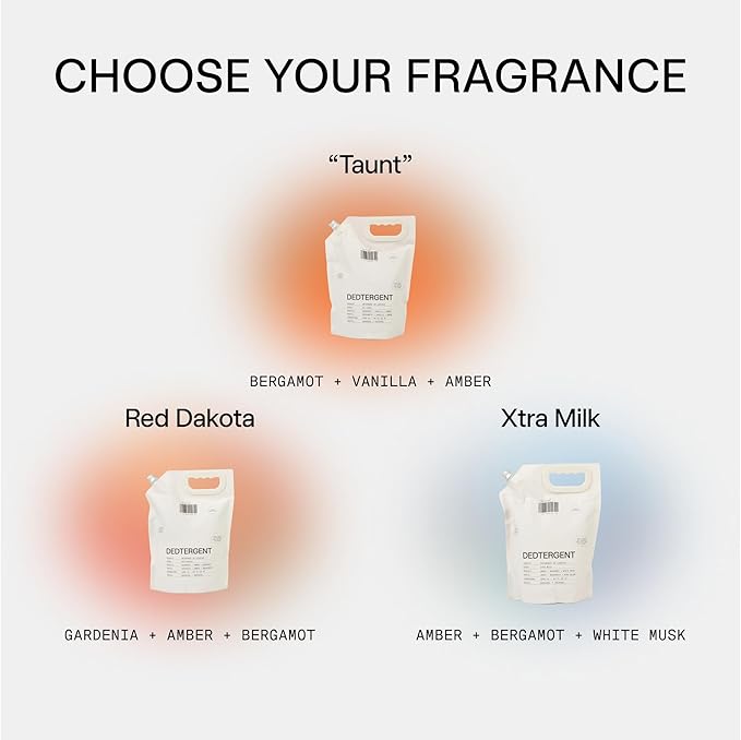 DedCool Liquid Laundry Dedtergent | Xtra Milk | Luxurious Fragrance Detergent | Removes Stains | Infused with Natural Essential Oils | Non-Toxic | 120 Washes | 64 fl oz