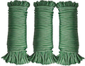 Diamond Braided Polypropylene Rope Nylon Rope Mix Thick Heavy Duty Ropes 5/32'' 66ft 3Packs High Strength Perfect for Clothesrope Camping Hiking and Other Outdoor Activities