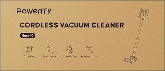 Cordless Vacuum Cleaner, 50Kpa 600W Vacuum Cleaners for Home, 60 Mins Stick Vacuum Cordless Rechargeable, Self-Standing, Wall Mount Charging Household Vacuum Cleaner for Carpet Pet Hair Hardwood Floor