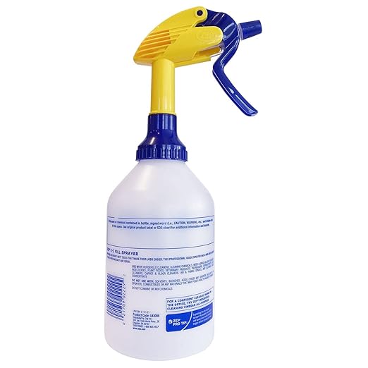Zep E-Z Fill Professional Sprayer - 32 Ounce (Case of 8) - U43008 - Wide Mouth Spray Bottle for Easy Pouring, High Output, Great for Cleaners, Degreasers and More!