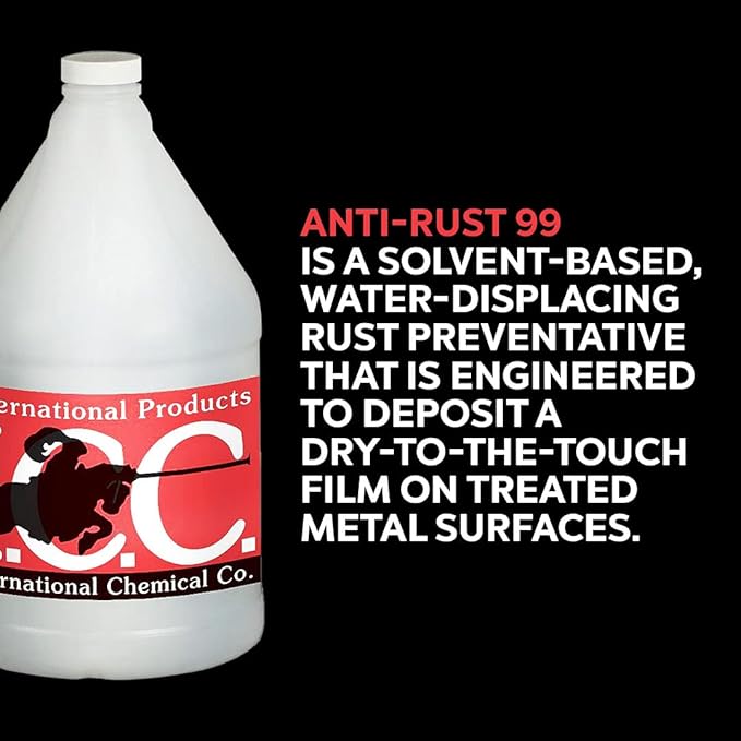Anti-Rust 99 High-Performance Evaporative Solvent Rust and Corrosion Preventative; MIL C 16173 D Grade 3; 1 Gallon