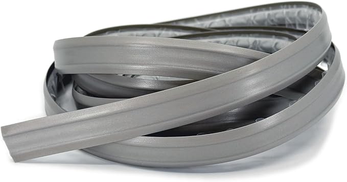 InstaTrim The Original Flexible Trim -10ft Grey 3/4" Wide Caulk Tape - Adhesive Trim with Many Uses Including Caulking for Bathtubs, Sinks, Counters, Tile, Floors - Made in USA