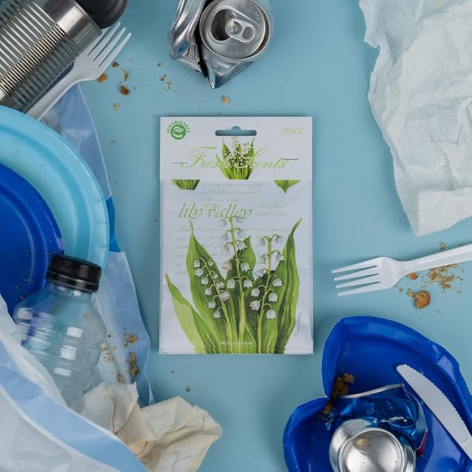 WILLOWBROOK | Fresh Scents Scented Sachet Packet | Lily of The Valley | Air Freshener Bags for Drawers, Closets, Cars | 6 Pack | Long Lasting Home Fragrance