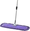 24 Inch Purple Commercial Dust Mop & Floor Sweeper with Extendable Handle – Mop for Hardwood, Tile, and Concrete Floor Cleaning