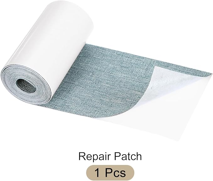Repair Patches Repair Tape Self-Adhesive DIY Repair Patch Linen Gear Patch for Sofa, Furniture, Chair, Clothing,Tents,3x60 Inch,Slight Blue